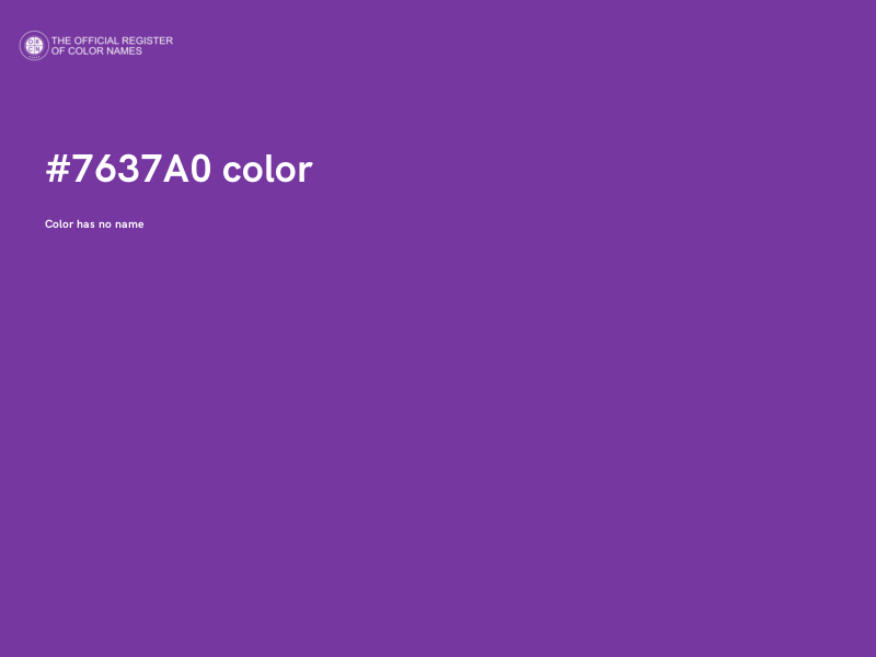 #7637A0 color image