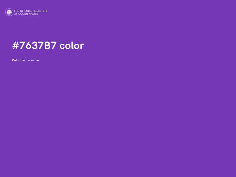 #7637B7 color image