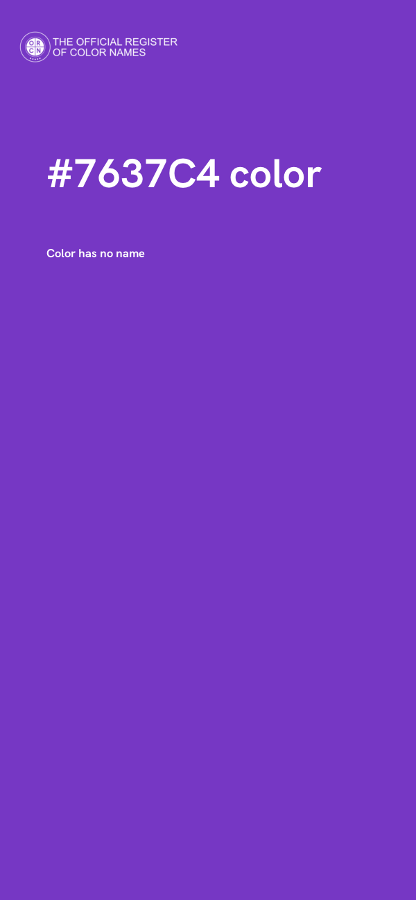 #7637C4 color image