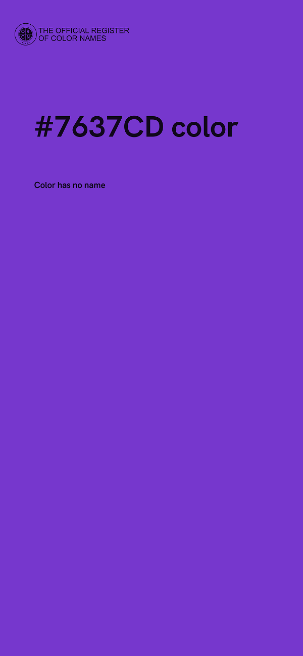 #7637CD color image