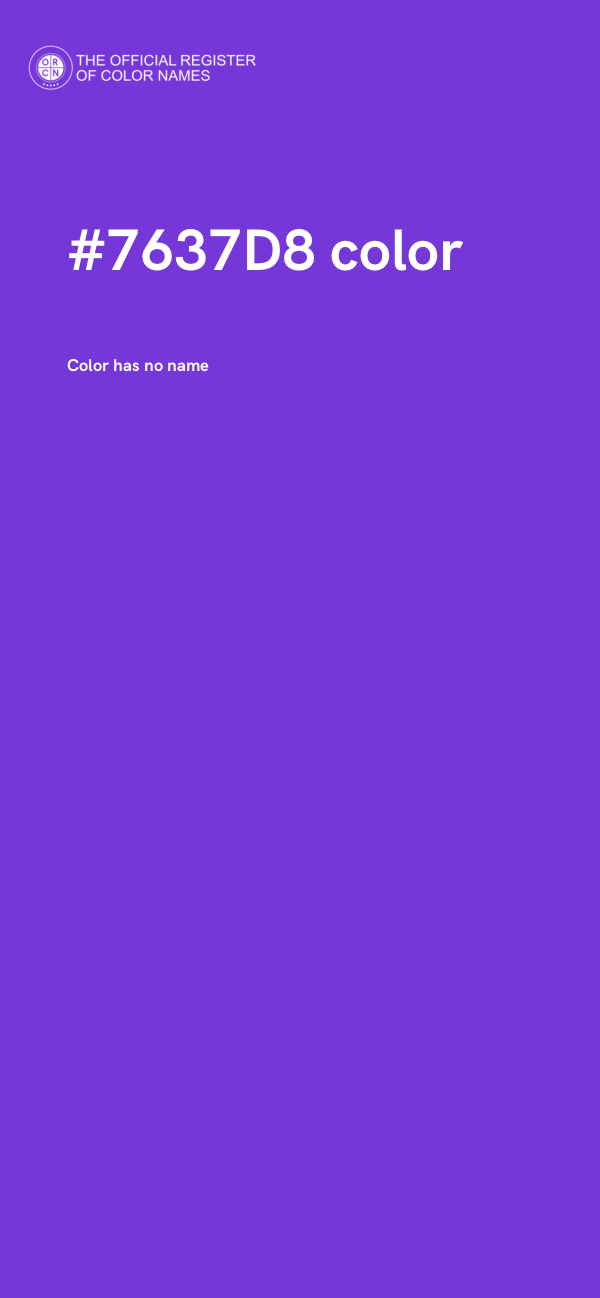 #7637D8 color image
