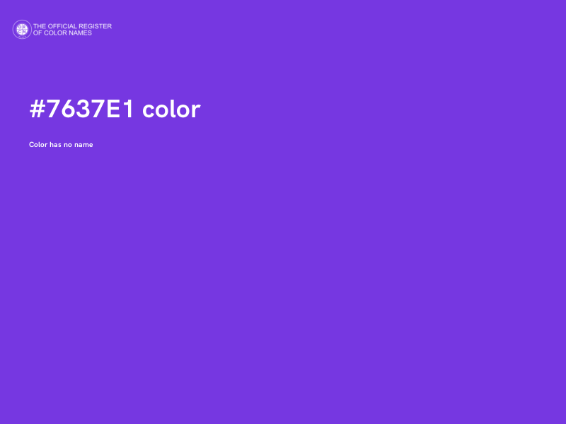#7637E1 color image