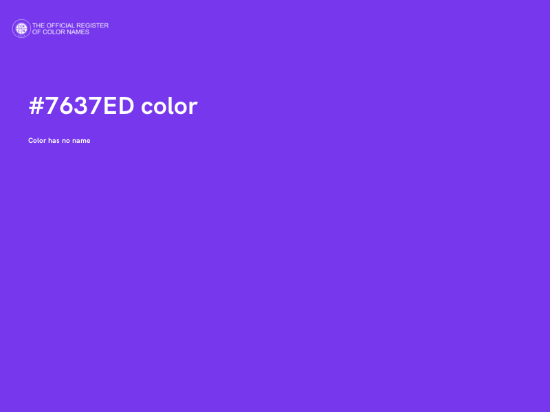 #7637ED color image