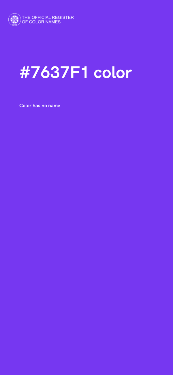 #7637F1 color image