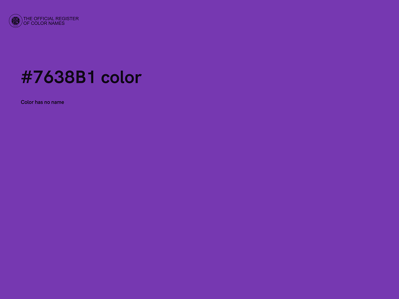 #7638B1 color image
