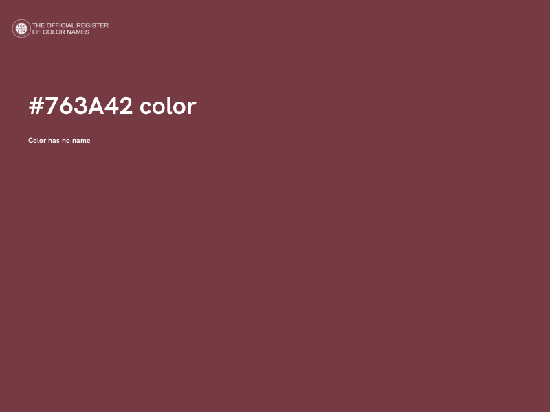 #763A42 color image