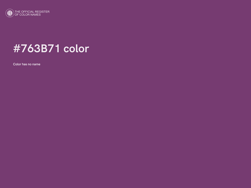 #763B71 color image