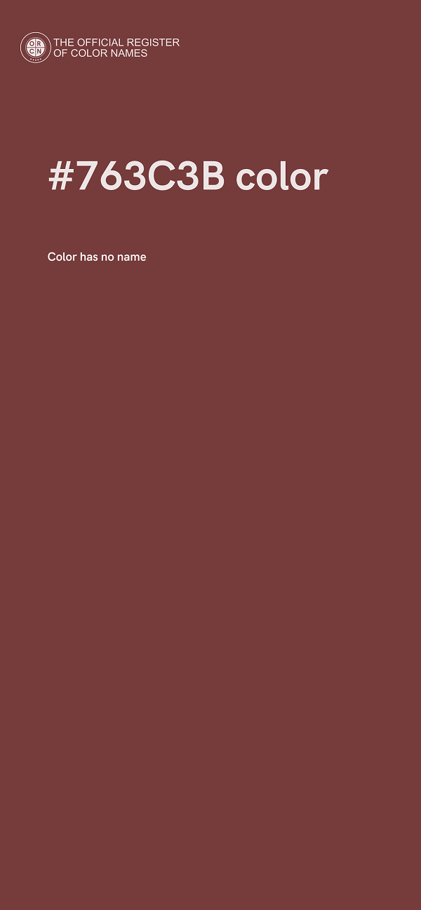#763C3B color image