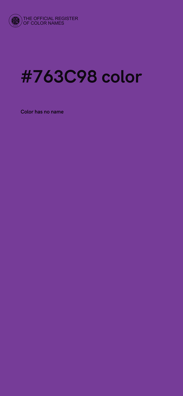 #763C98 color image