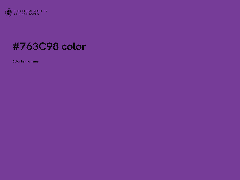 #763C98 color image