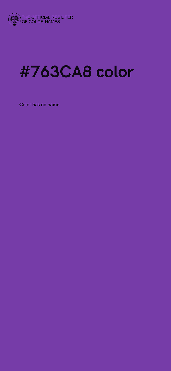 #763CA8 color image