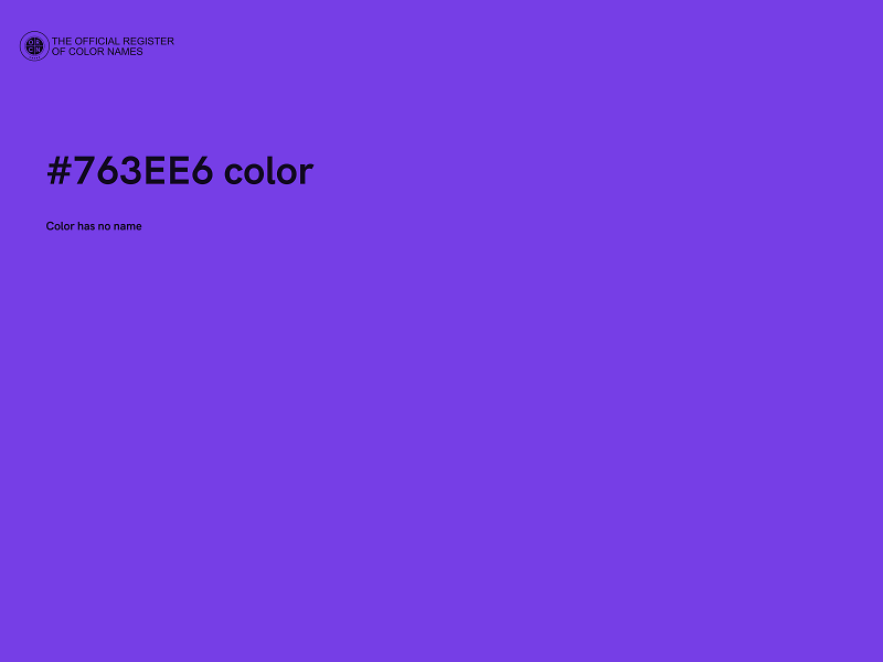 #763EE6 color image