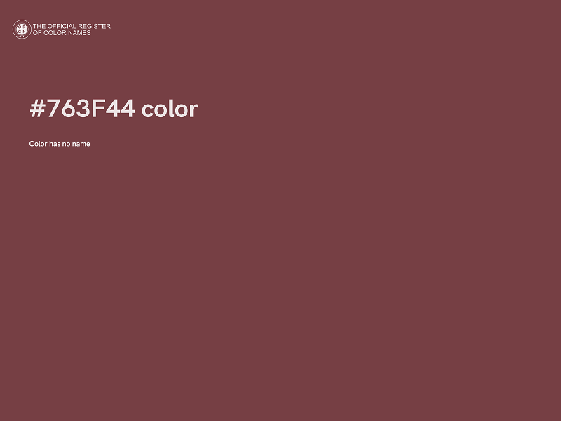 #763F44 color image