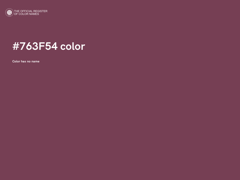 #763F54 color image