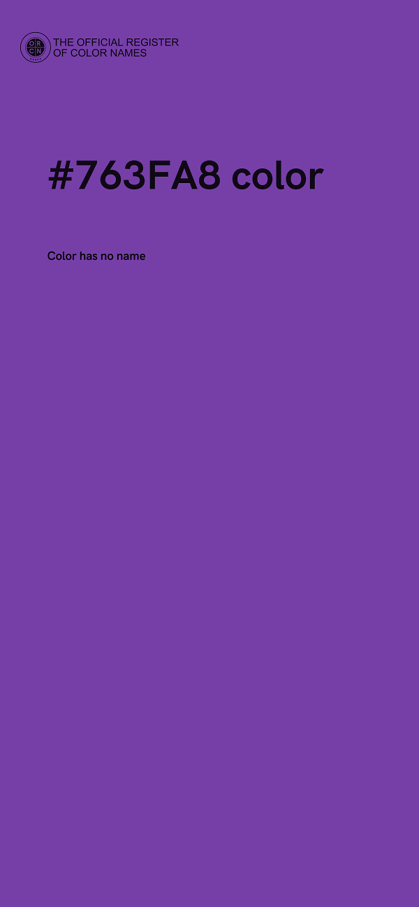 #763FA8 color image