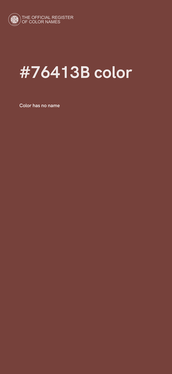 #76413B color image