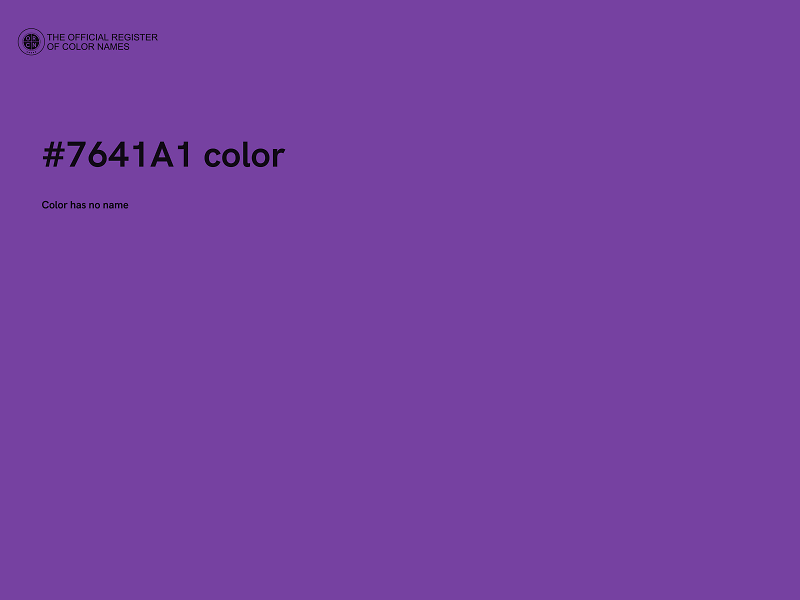 #7641A1 color image