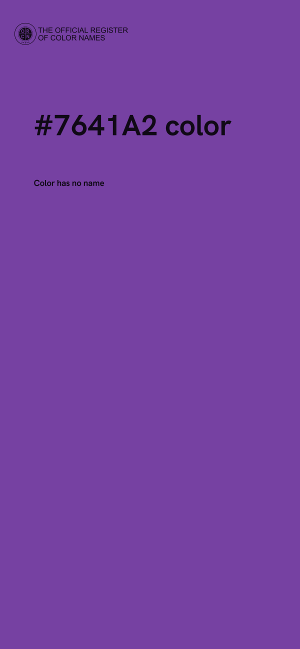 #7641A2 color image
