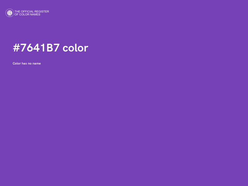 #7641B7 color image