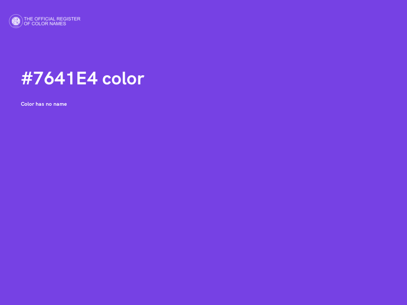#7641E4 color image