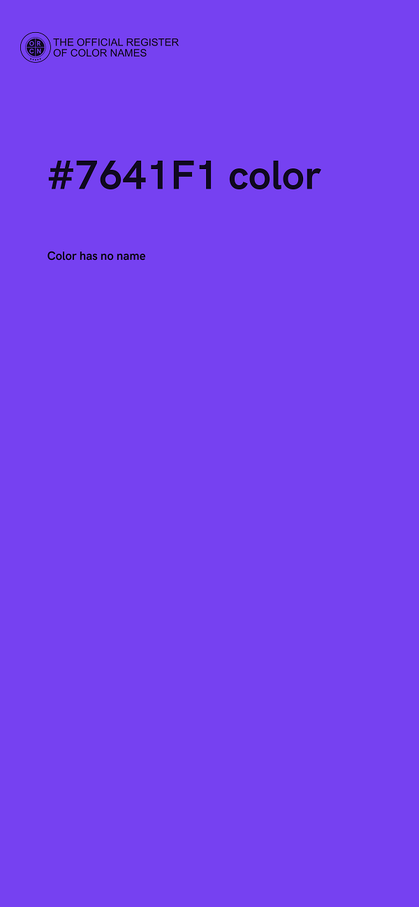 #7641F1 color image