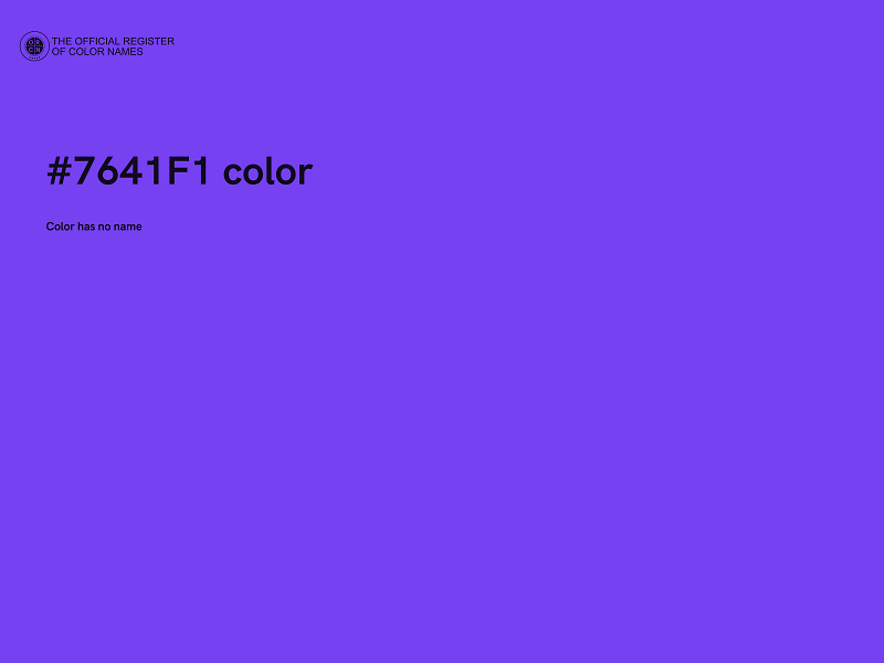 #7641F1 color image