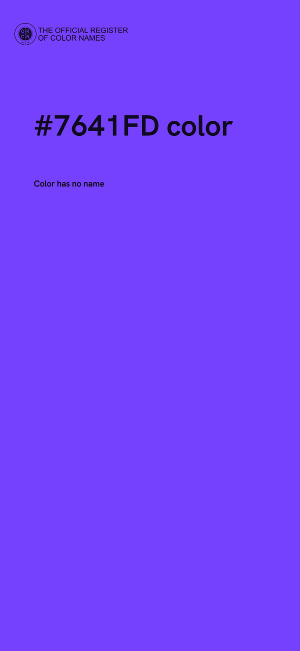 #7641FD color image