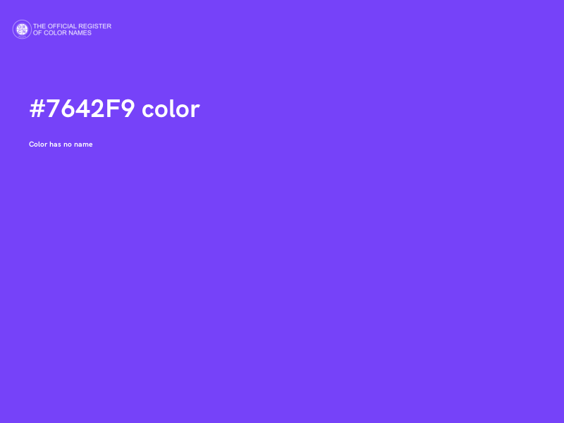 #7642F9 color image