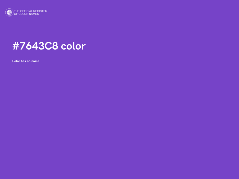 #7643C8 color image