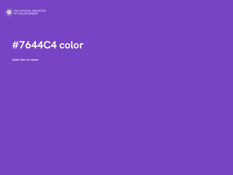 #7644C4 color image