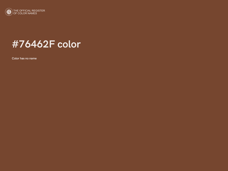 #76462F color image