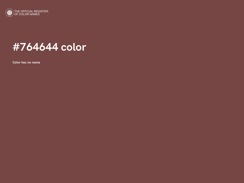#764644 color image