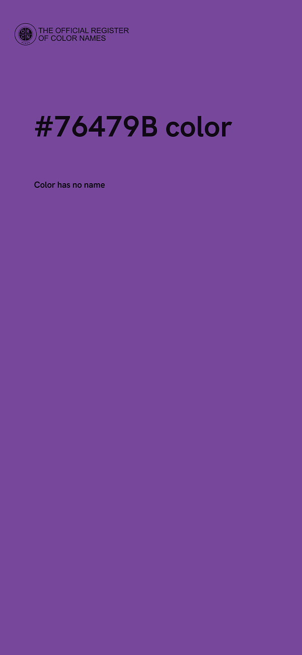 #76479B color image