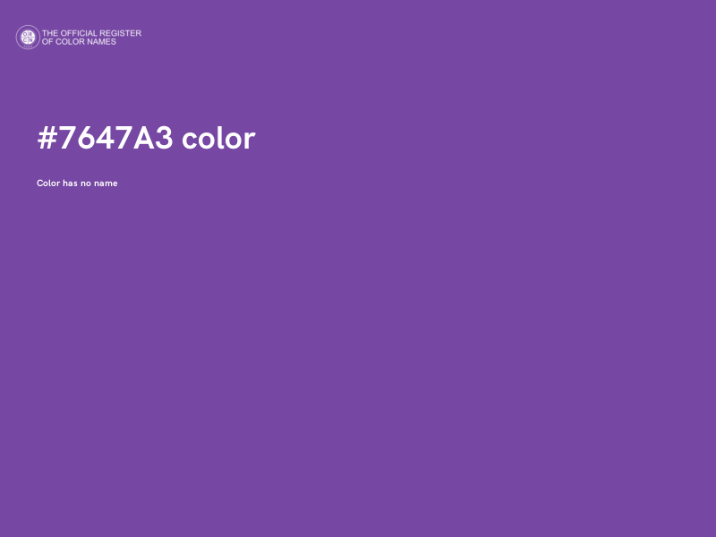 #7647A3 color image