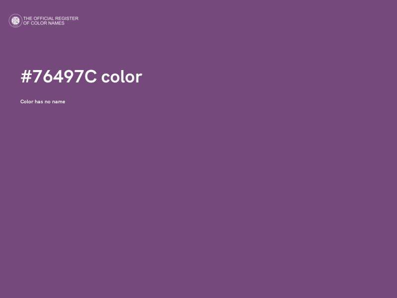 #76497C color image
