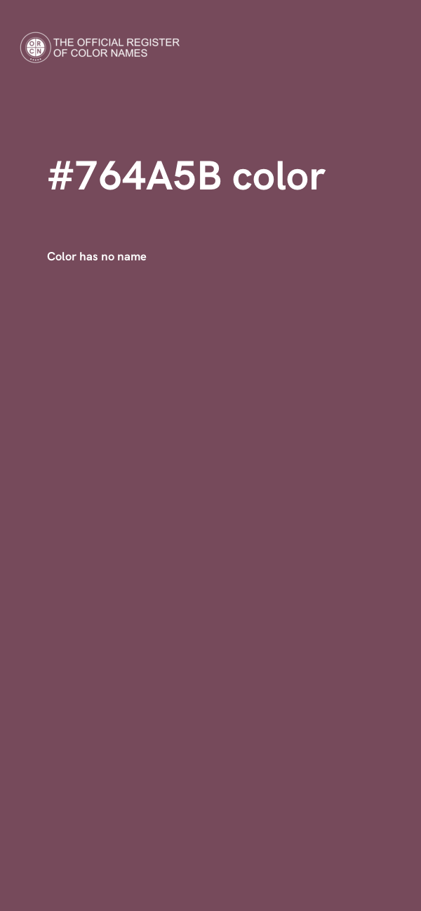 #764A5B color image