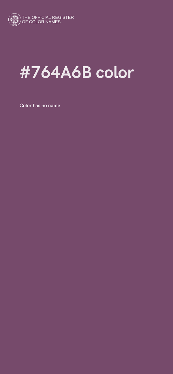 #764A6B color image