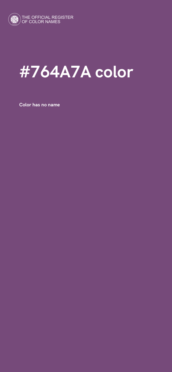 #764A7A color image