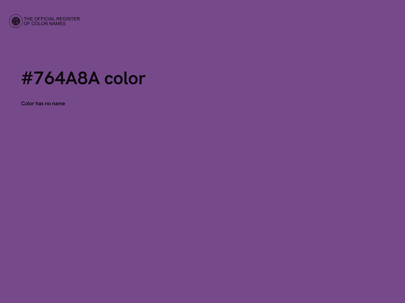 #764A8A color image