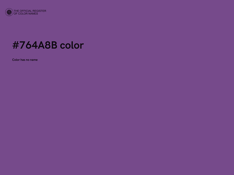 #764A8B color image