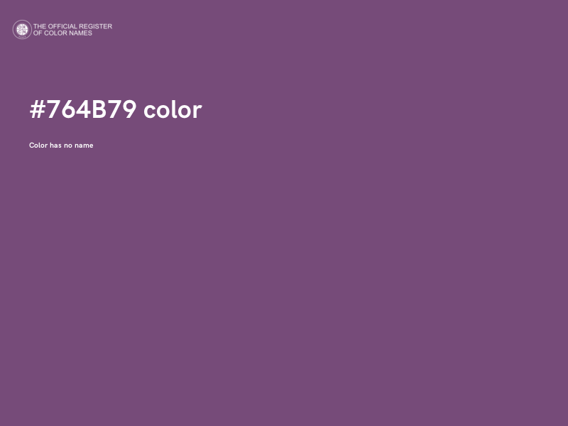 #764B79 color image