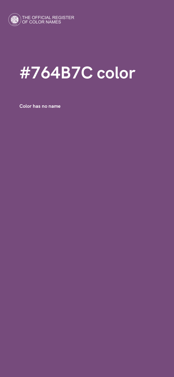 #764B7C color image