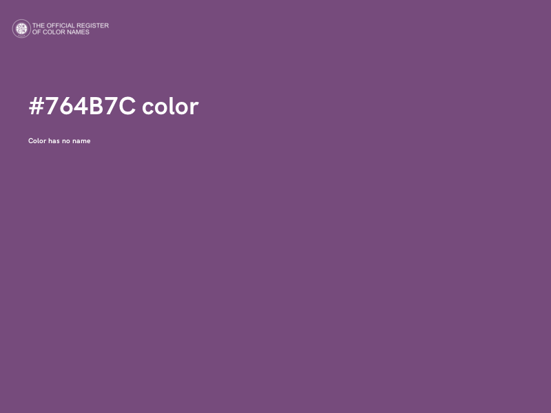 #764B7C color image