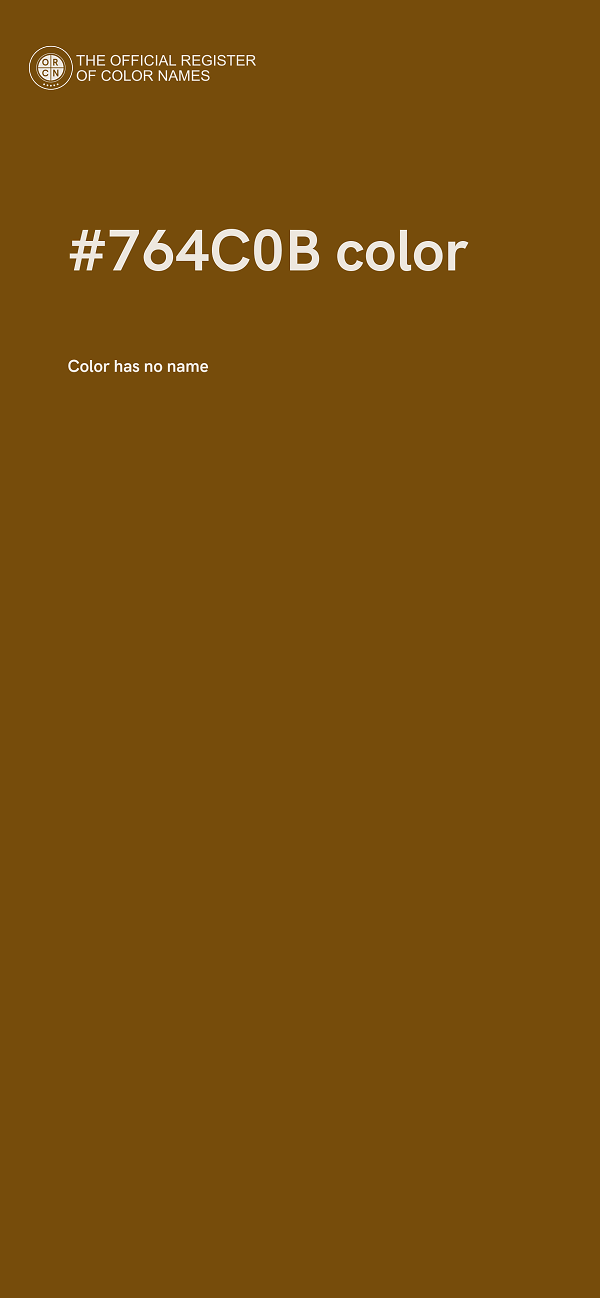 #764C0B color image