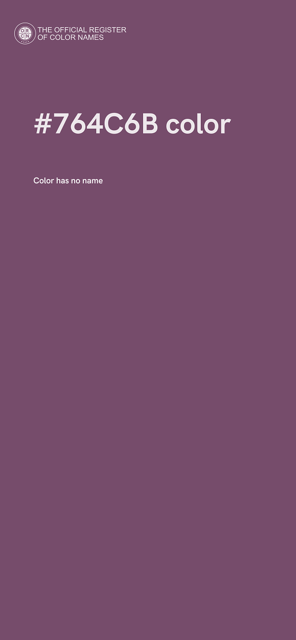 #764C6B color image