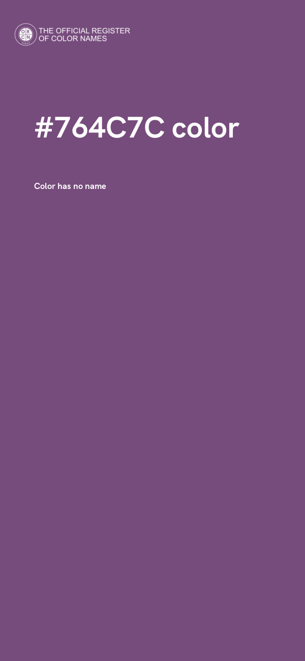 #764C7C color image