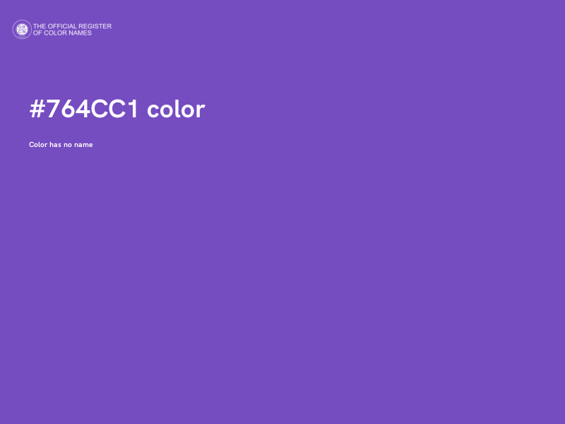 #764CC1 color image