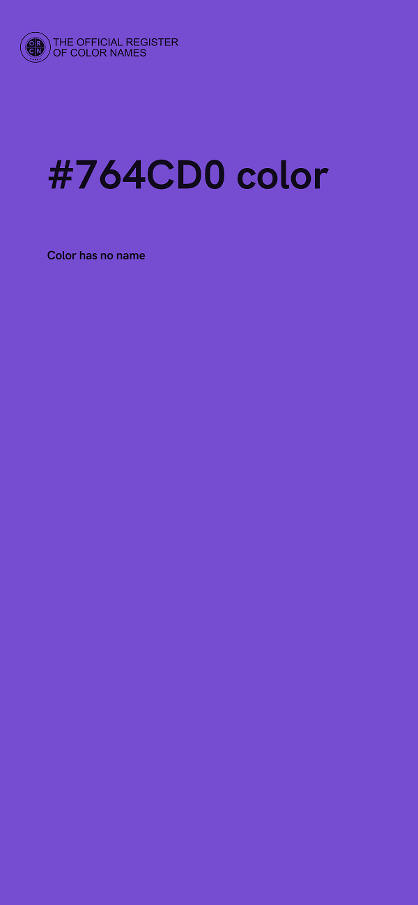 #764CD0 color image