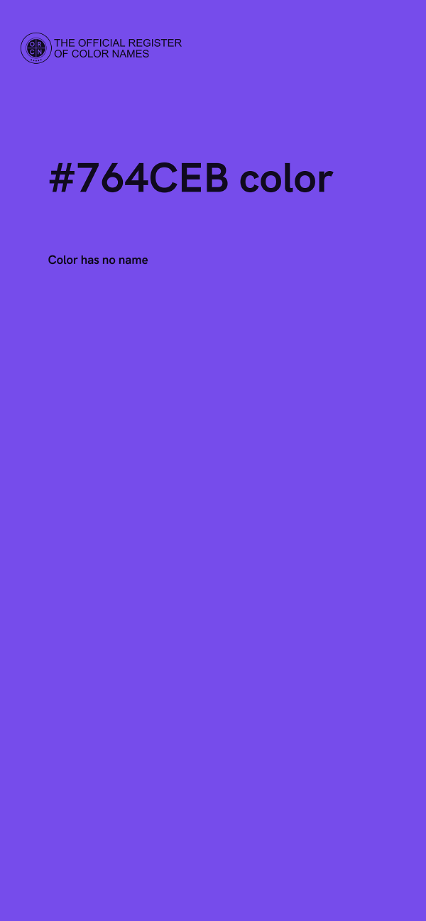 #764CEB color image