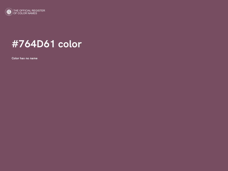 #764D61 color image